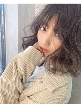 ロンド ストラーダ 心斎橋(Lond strada) 韓国前髪顔周りロング×インナーグレージュ[心斎橋/髪質改善]