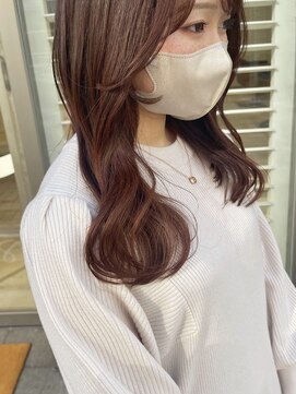 ネオリーブ アンド 渋谷店(Neolive &) 【韓国/フェミニンスタイル】韓国風やわらかレッドブラウン