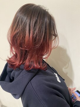 アヴァンス アリオ鳳店(AVANCE) レイヤーカット×グラデーションカラー