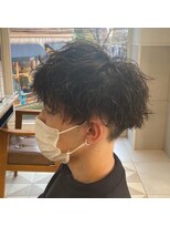 リボーン ビューティー リゾート 松戸店(re-born Beauty Resort) ベリーショートカルマパーマウルフアッシュブラック