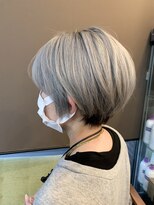 ライフ 住道店(Lyfe)&nbsp;デザインカラーエンドブラック_耳かけショートヘア_51