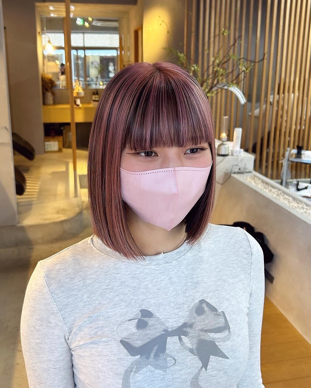 mii】アンブレラカラー/ピンク/ボブ：L215189070｜ミー(mii)のヘア