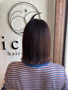 イコウヘアデザイン(icou hair design) 切りっぱなしオレンジ
