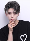 韓国風リバースインナーカラーセンターパート