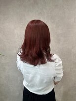 ミューバイケンジ(miu by KENJE)&nbsp;miu&橋本愛海　ブリーチ無しレッドカラー