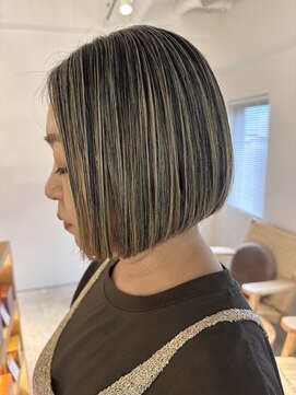 アンドビューティフル 恵比寿(andbeautiful) 大人の地毛ハイライト×ボブ