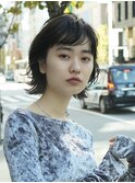 くせ毛活かし・パーマボブ・ニュアンスパーマ・低ダメージ・銀座