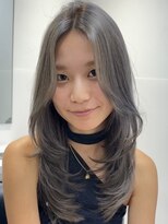 シー 萩原店(sea)&nbsp;ハイライトカラーミルクティーベージュレイヤーカット