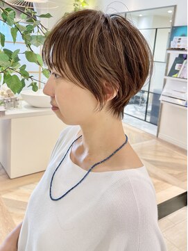 ヨール(YOL) 大人可愛いショート/小顔/ハイライト/白髪ぼかし/30代/40代