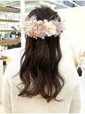 熊本amiお呼ばれアレンジハーフアップ