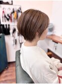 ブリーチ無し透明感カラー