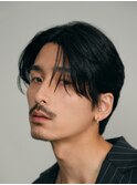 銀座ニュアンスパーマミディアムセンターパートツイストパーマ