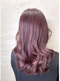 髪質改善＊くびレイヤーピンクベージュ＊美髪【Zina船橋】