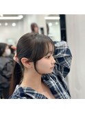 髪質改善 艶髪 愛され 韓国風 前髪カット 小顔 梅田
