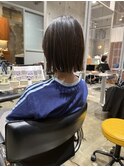那覇美容室/おもろまち美容室/切りっぱなしボブ/ヘイリーボブ
