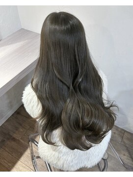ノー バイ イオエ 西梅田(no. by ioe) ブリーチなしカラー/髪質改善/ミルクティーベージュ/小顔ヘア