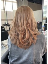 シエンゴールド(CIEN gold)&nbsp;ミルクティーベージュ/ブリーチ/レイヤーカット#浜松駅#カラー