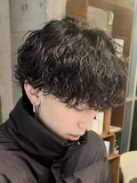 フィフス 大分(fifth)&nbsp;大分波巻きスパイラルパーマメンズカットラウンドマッシュ10代