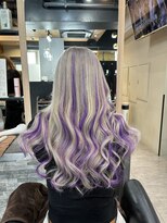 ラピス 横浜(Lapis)&nbsp;ミルクティーベージュシールエクステハイライトブリーチカラー