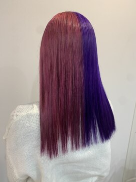 ルルバイアズール 草加店(LULU by azule) ツートンカラー，ピンク，パープル【草加】