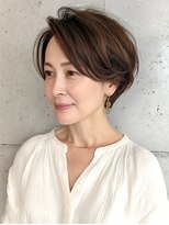 赤れんがアネックス(ANNEX)&nbsp;大人ショート似合わせカットハイライト40代50代60代パーマ