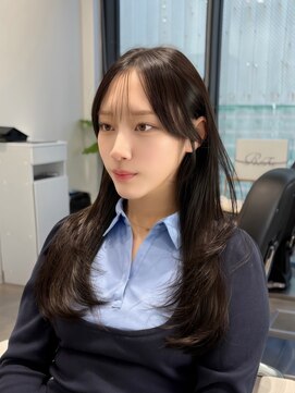 コアレス キョウト(COALESS kyoto) 韓国ヘア/レイヤーカット/顔まわりカット/Instagram @ken__gucci