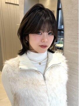 パルス ヨコハマ(PULSE yokohama) レイヤーボブ顔まわりカット外はね