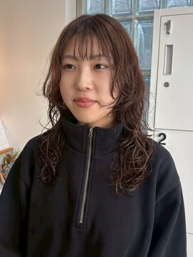 ナウアズ(now as.) ハッシュカット×パーマ【原田】【now as.明石】