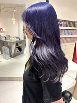 ステラ ヘア デザイン サロン(STELLA hair design salon) 青紫×韓国レイヤー【浅野】