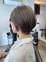 ハーツ 青山表参道店(Heart's) 白髪ぼかし脱白髪染め似合わせショートボブ40代50代60代