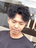 リベラル(liberal)&nbsp;ショートパーマ無造作スタイル