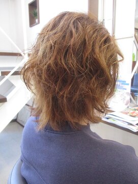 コアフィールフィス(COIFFURE fils) 外ハネ無造作パーマ×ウルフボブ