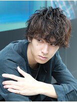 リップスヘアー 銀座(LIPPS hair)&nbsp;癖毛パーマネオウルフスマートマッシュラフ無造作ツーブロック