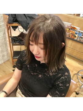 プレタポルテ(Pret-a'-Porter) ロブ×シースルーバング×グレージュ♪