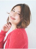 フラッフィーボブ×ナチュラルグラーデーション　［池袋］