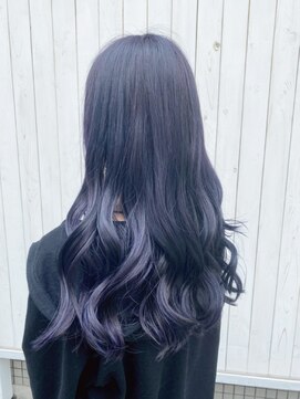 カルフール オハナ せんげん台西口店(Carrefour OHANA) ダブルカラー/ブルーパープル/ネイビー/ヘアカラー/透明感