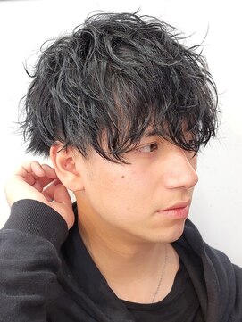 フィフス 原宿(fifth) ツイストスパイラルパーマツーブロックマッシュコンマヘア