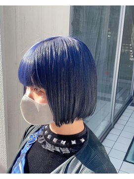 アソビセカンド 原宿(ASOBI 2nd) ボブ/ネイビーブルー