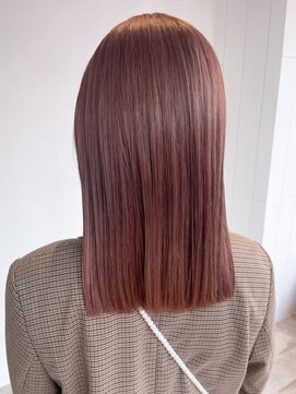 アルバム 池袋(ALBUM) ピンクラベンダー_チェリーブラウンフェミニンロング_ba427331