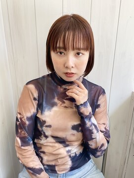 デイ(DAY.) ミニボブ　ワイドバング　オレンジベージュ