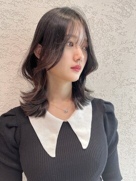 ロンド アンブル 四条烏丸(Lond ambre) 【Lond ambre】五島巨幹 アッシュカラー/くびれヘア/韓国風