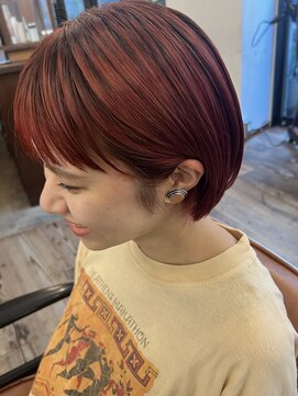 テテコケット(tete coquette) コンパクトショートボブに暖色カラーでおしゃれに可愛く。