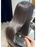 《圧倒的美髪へ》髪質改善トリートメント+カラー+カット　¥22000→17600