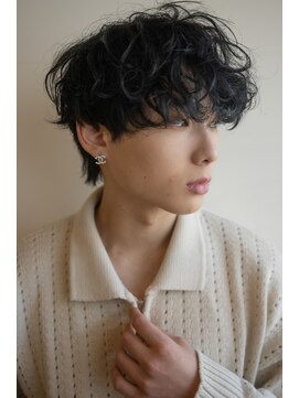 ミラバイグリーン(Mira by green) 波巻きスパイラルパーマメンズマッシュパーマツイストスパイラル