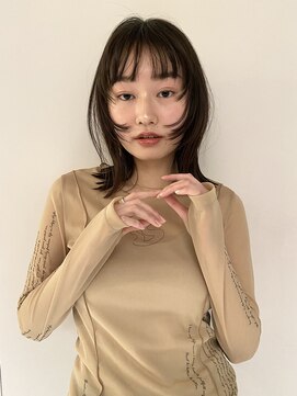 マイル 渋谷(mile) フェイスレイヤー×地毛風カラー