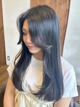 シェール(cher) 韓国レイヤー/顔周り/ブラック【cher西宮北口：MAYA】