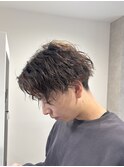 ツイスパ×センターパート