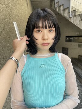 メゾンアクア 表参道(Maison ACQUA) ◎ミニボブ縮毛矯正髪質改善ストレート顔まわりレイヤーカット