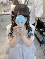 みつ編みハーフツイン