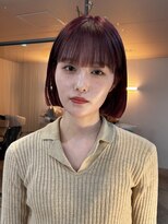 カルテ(QUARTE)&nbsp;マチルダショートボブ　バーガンディ　暖色カラー